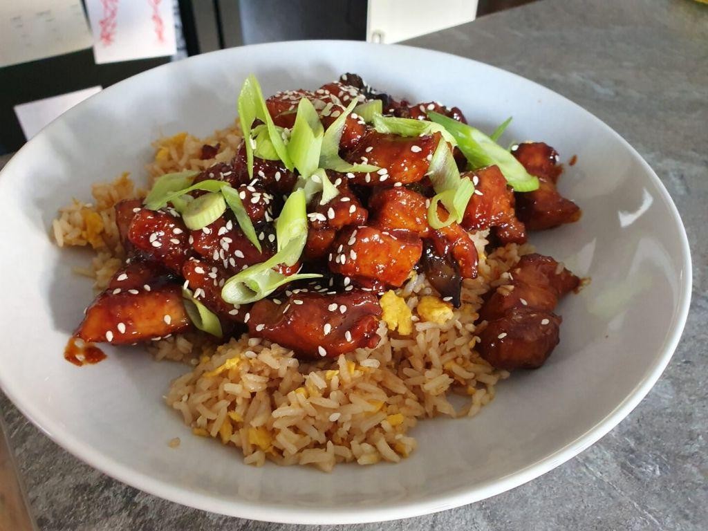Honey Sesame Pork Fried Rice