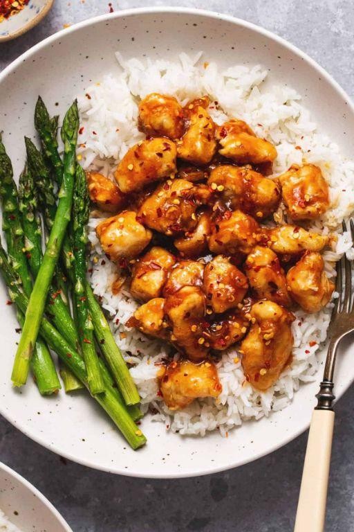 Hot Sriracha Honey Garlic Chicken