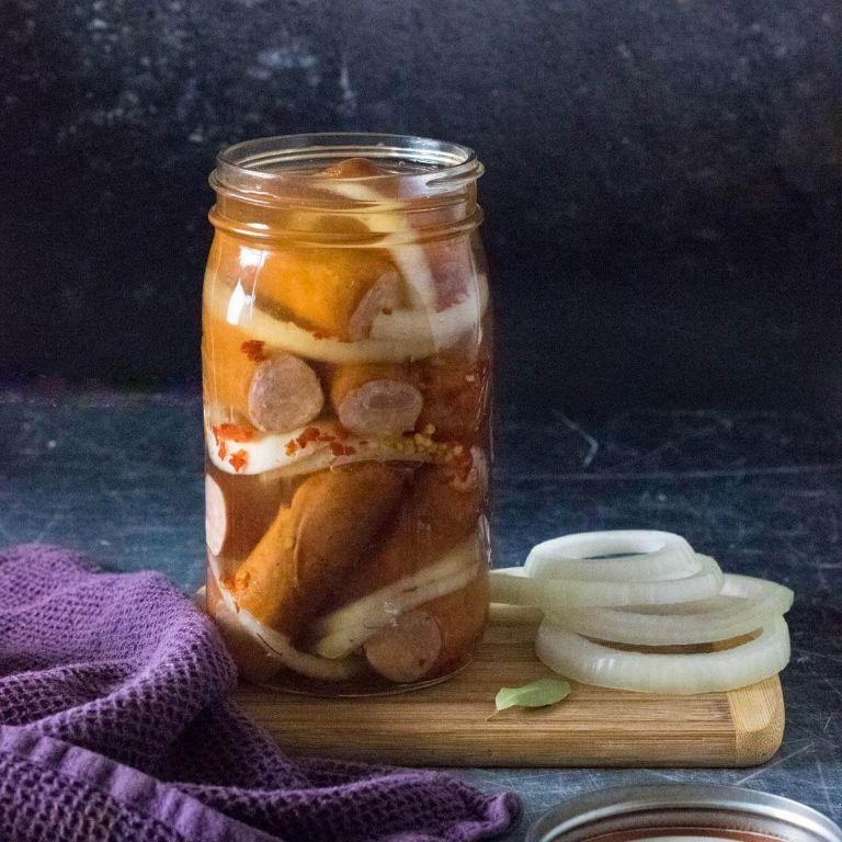 Italian Herb Pickled Sausages