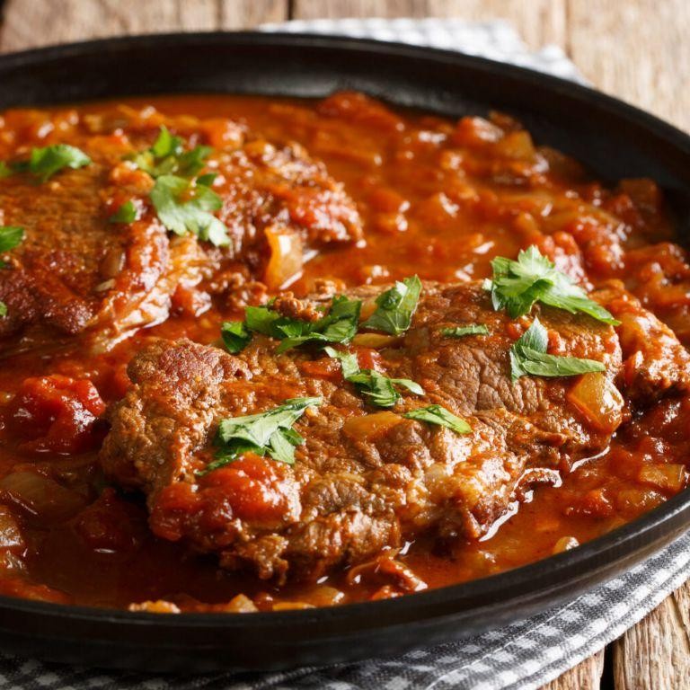Italian-Style Cube Steak with Tomato Sauce
