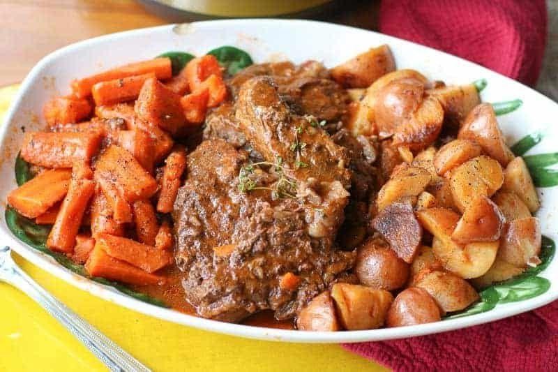 Italian-Style Pressure Cooker Chuck Roast with Tomatoes and Olives