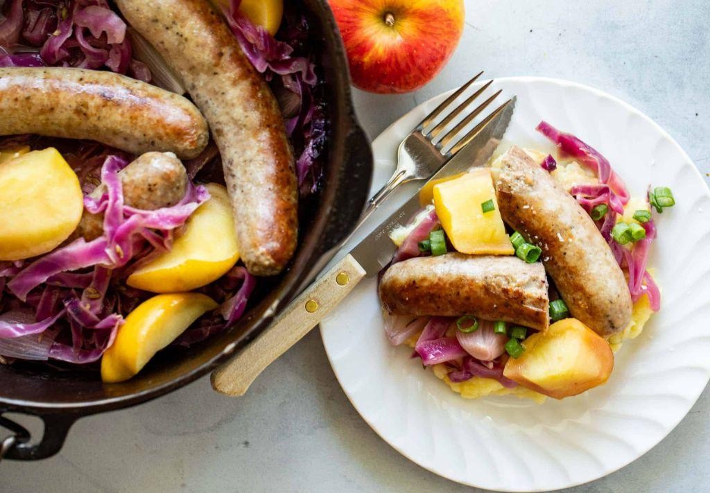 Kielbasa and Apple Braise