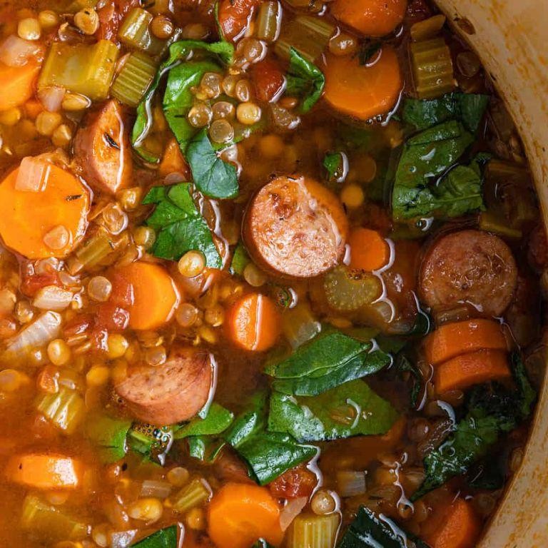 Kielbasa and Lentil Soup