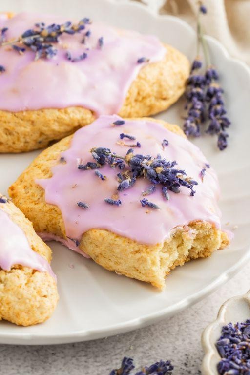 Lavender-Scented Scones with Honey Butter