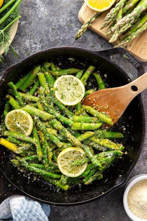 Lemon Garlic Sauteed Asparagus