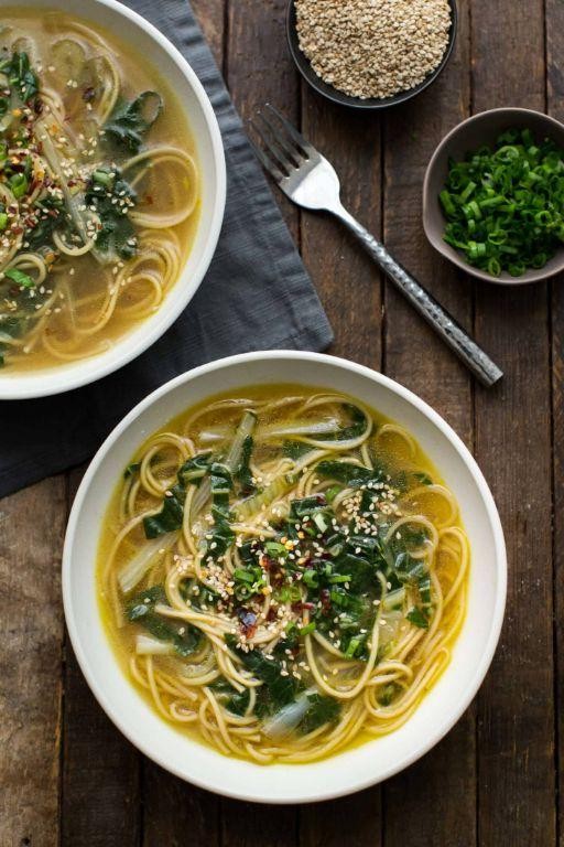 Lemon Ginger Bok Choy Soup