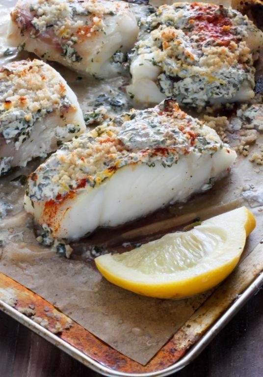 Lemon Herb Baked Frozen Cod