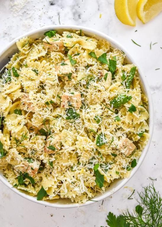 Lemon Herb Chicken Pasta Salad