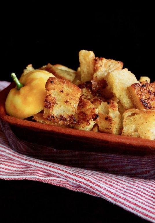 Lemon Zest Croutons