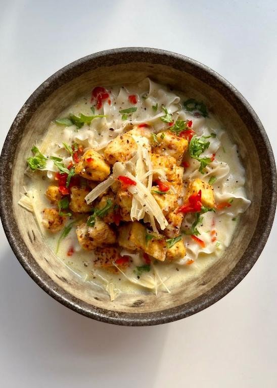 Lemongrass Tofu Curry Soup