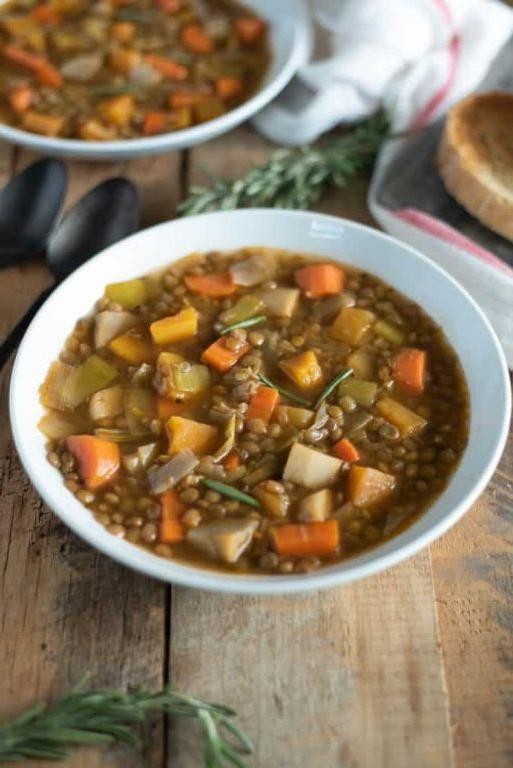 Lentil Stew with Carrots and Parsnips