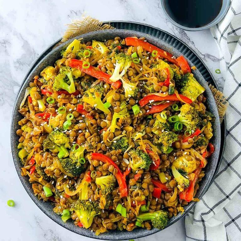 Lentil and Vegetable Stir-Fry