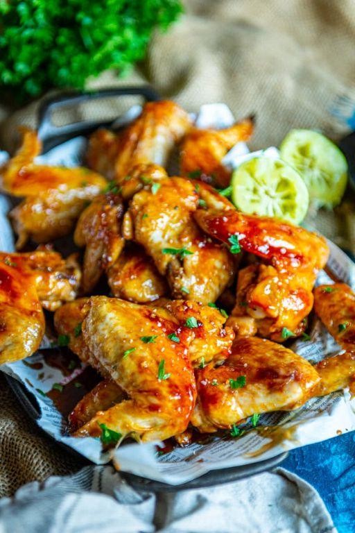 Lime and Ginger Glazed Chicken Wings