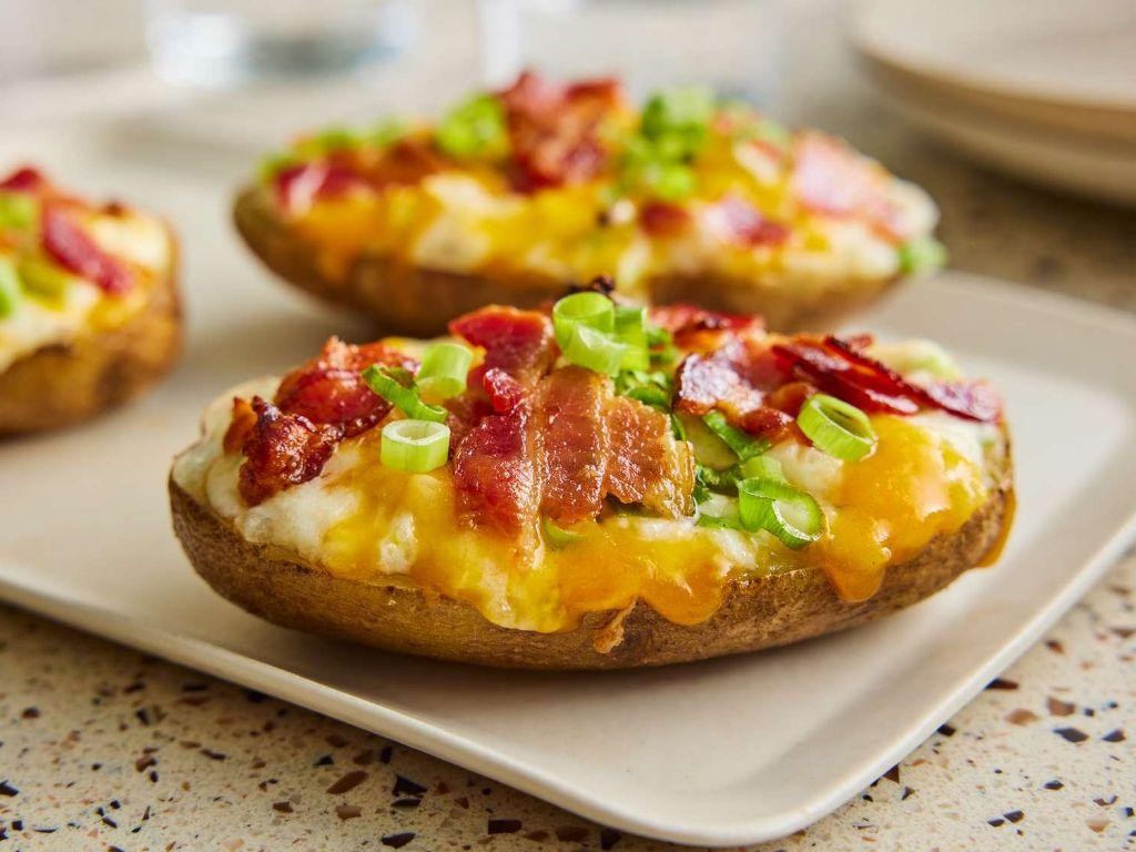 Loaded Twice-Baked Party Potatoes