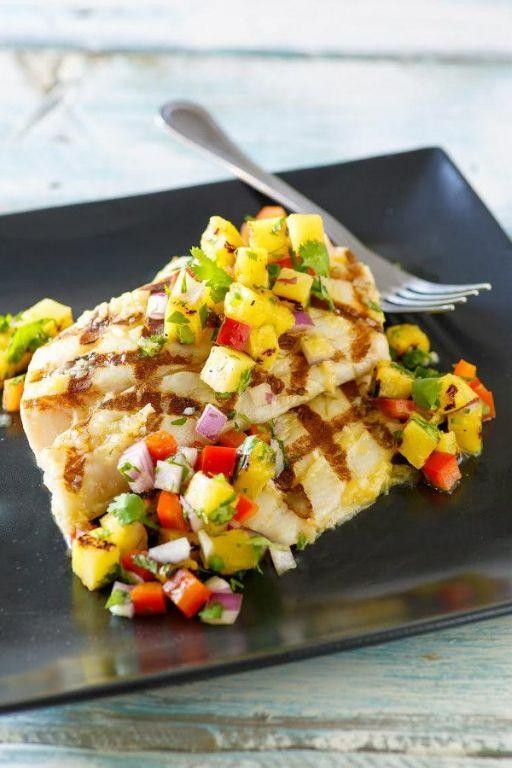 Mahi Mahi with Pineapple Salsa Bake