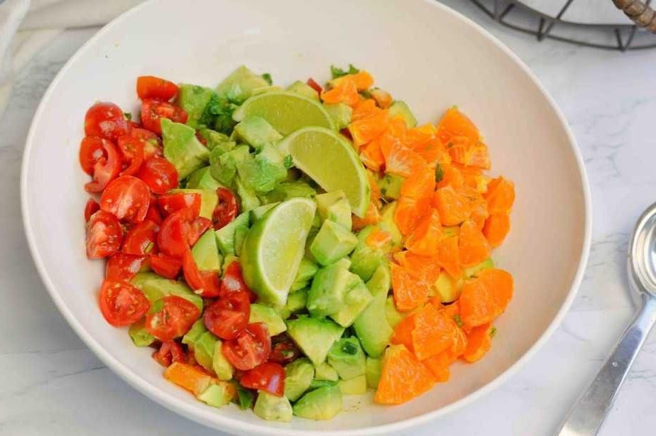 Mandarin Segment and Avocado Salsa