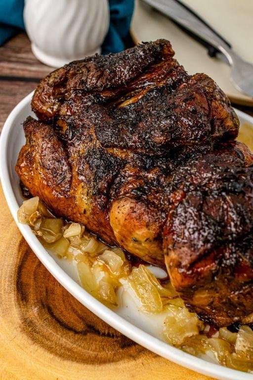 Maple Balsamic Slow Cooked Pork Roast