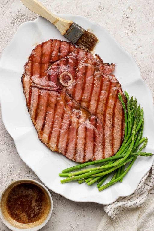 Maple-Bourbon Ham Steak