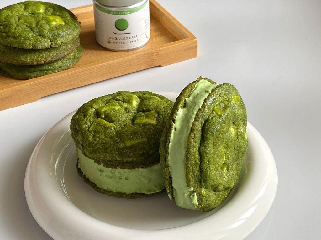 Matcha Green Tea Ice Cream Sandwich