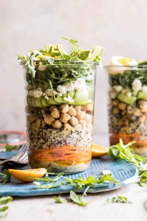 Mediterranean Chickpea Salad Jars