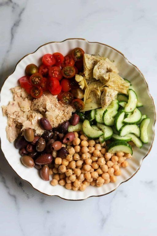 Mediterranean Chickpea and Tuna Salad