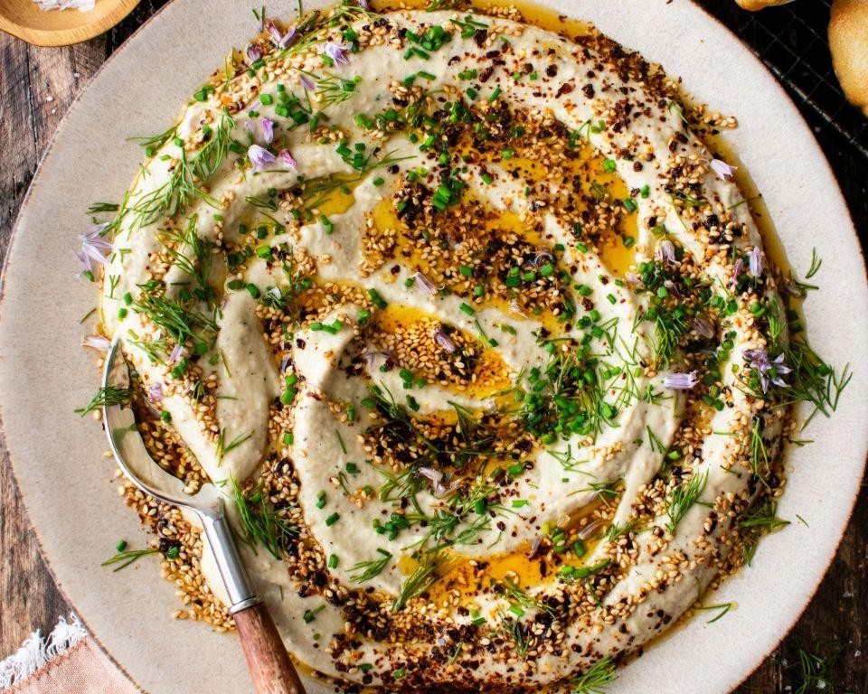 Mediterranean Eggplant and Basil Dip