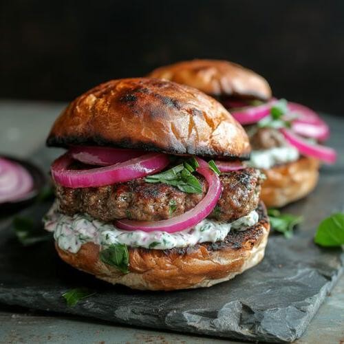 Mediterranean Lamb Burgers