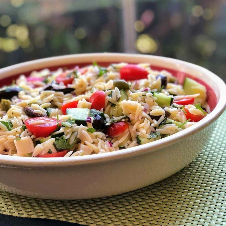 Mediterranean Orzo Salad Bowl