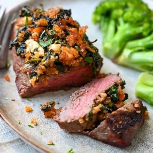 Mediterranean-Inspired Herb Rubbed Steak
