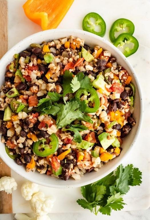 Mexican Cauliflower Rice with Black Beans