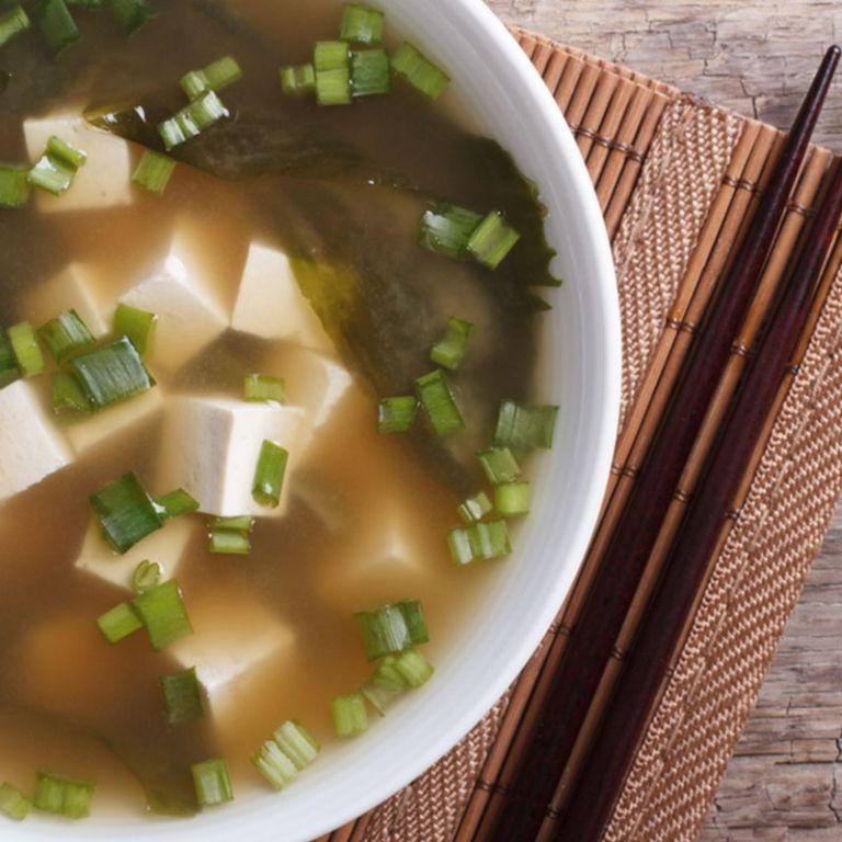 Miso Soup with Seaweed and Tofu