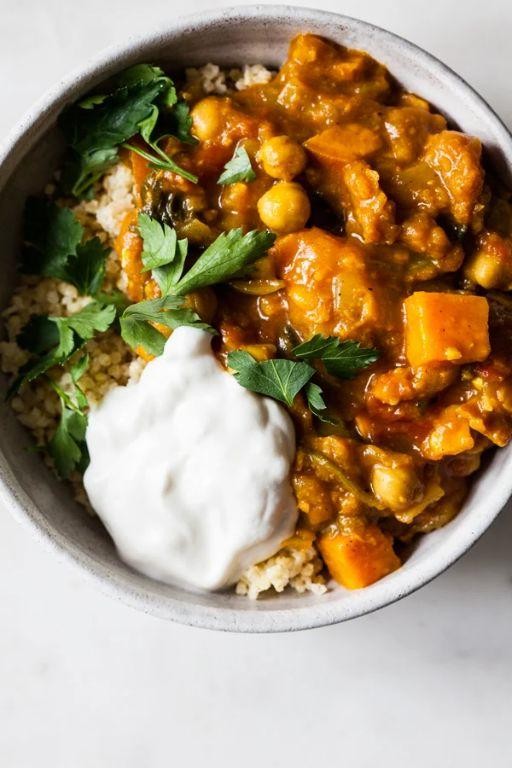 Moroccan Chickpea and Sweet Potato Stew