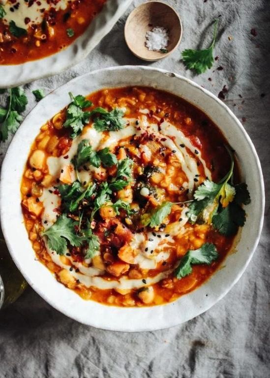 Moroccan-Spiced Chickpea Soup
