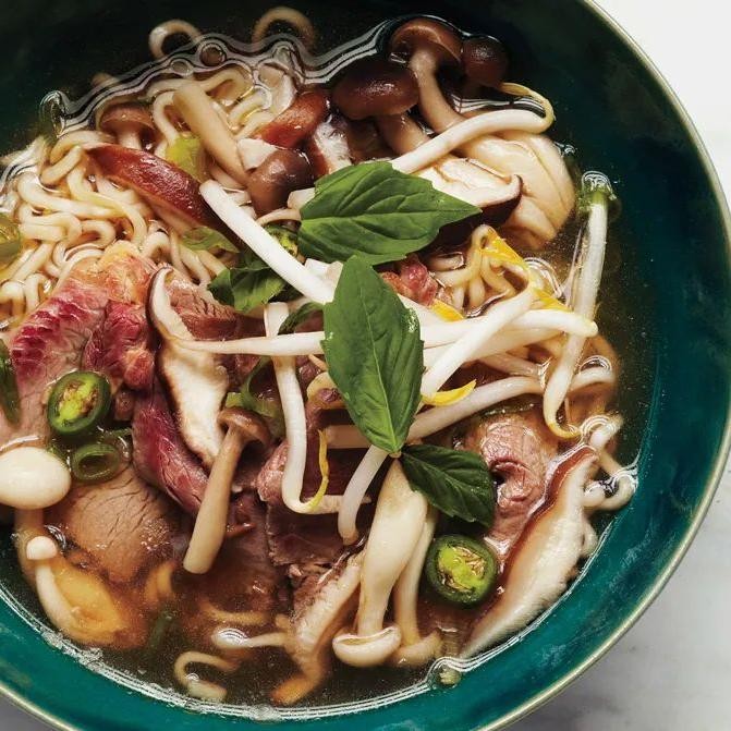 Mushroom and Beef Ramen Noodles