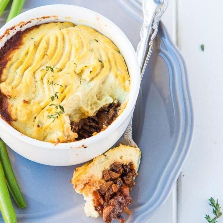 Mushroom and Cauliflower Shepherd