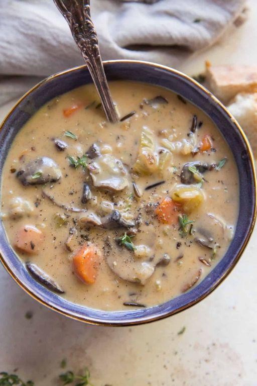 Mushroom and Wild Rice Soup