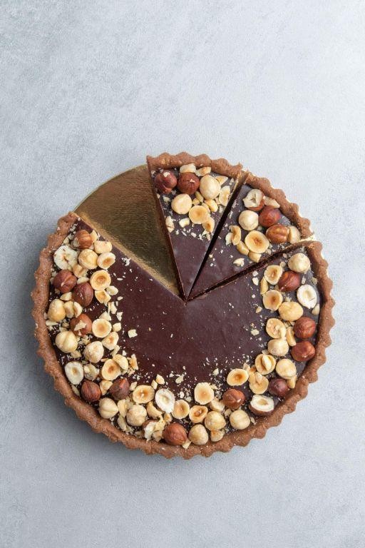 No-Bake Chocolate Hazelnut Tart