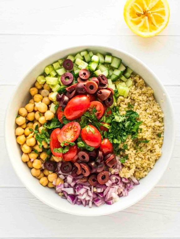 No-Cook Mediterranean Quinoa Bowl