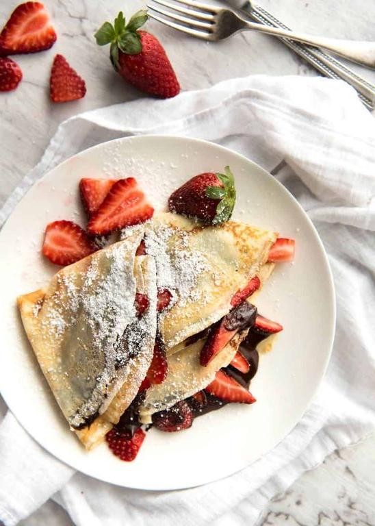 Nutella-Stuffed Crepes