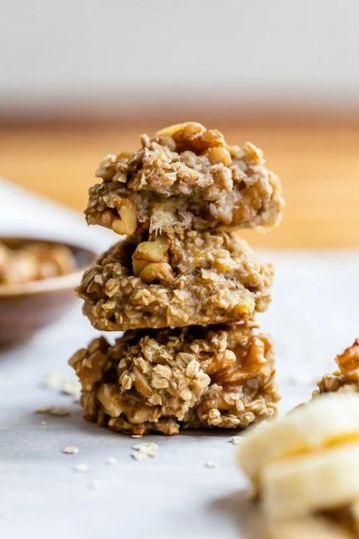 Oatmeal Banana Fat-Free Cookies