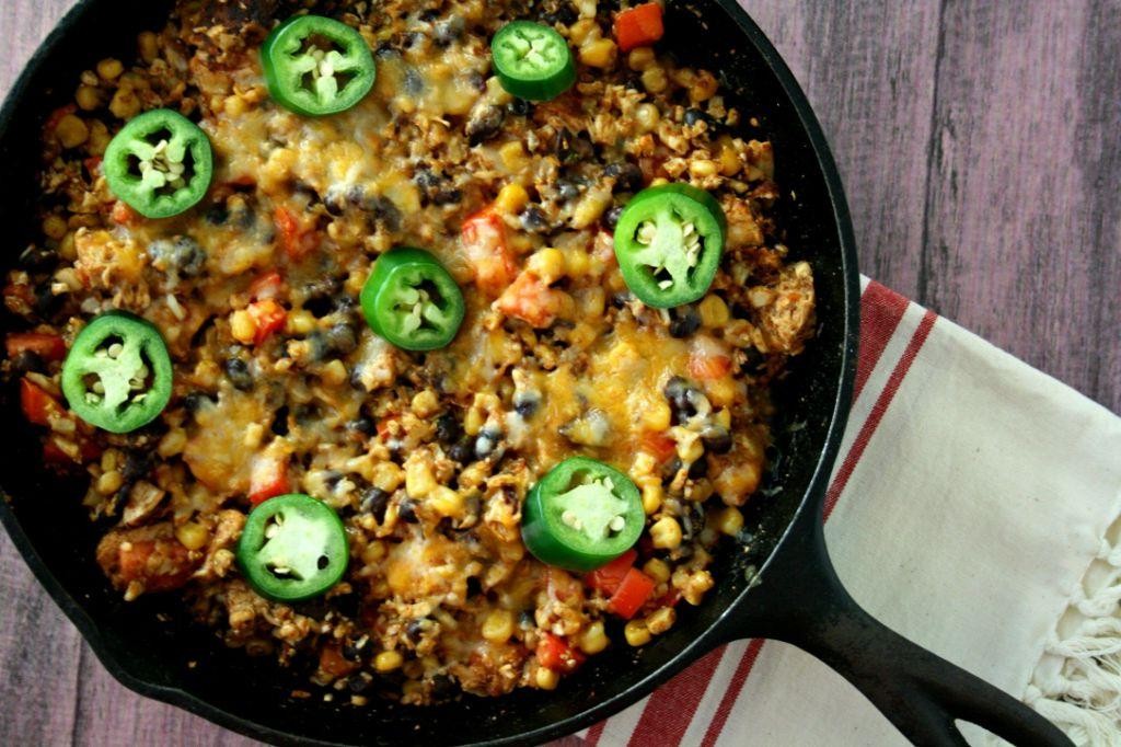 One-Pan Mexican Cauliflower Rice Skillet