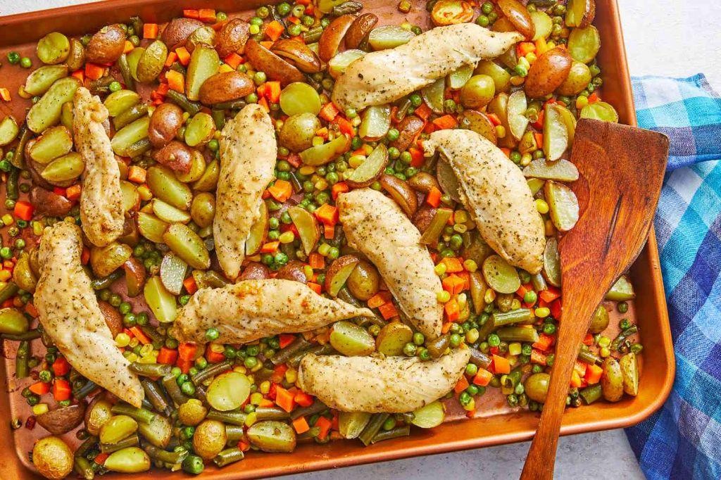 One-Pan Ranch Chicken and Vegetables