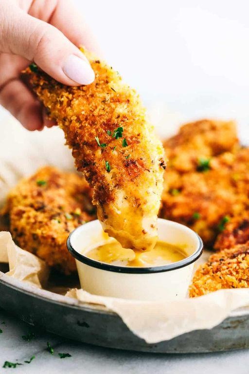 Panko-Crusted Parmesan Chicken Tenders