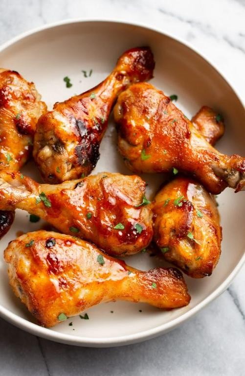 Paprika-Honey Glazed Chicken Drumsticks