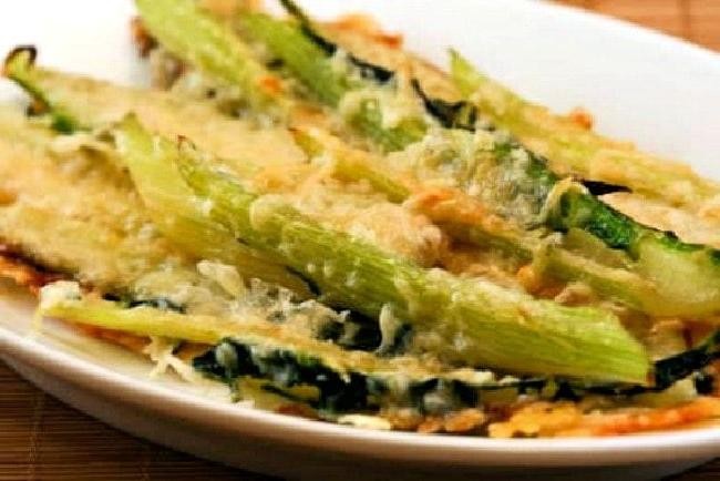 Parmesan Baked Chard Stems