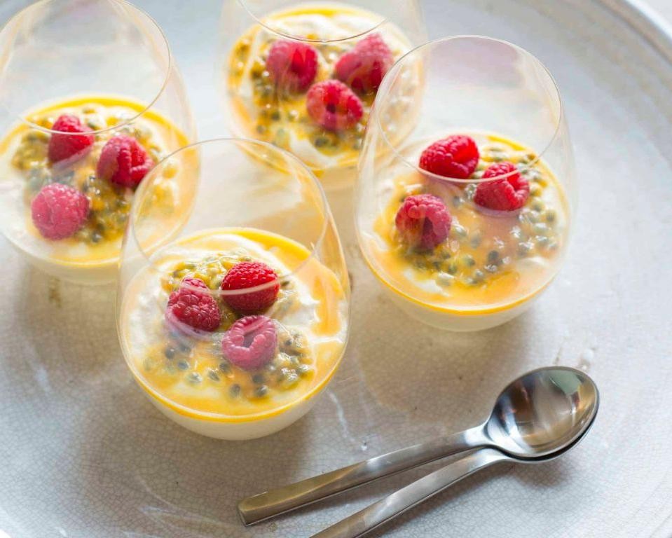 Passion Fruit Mousse with White Chocolate