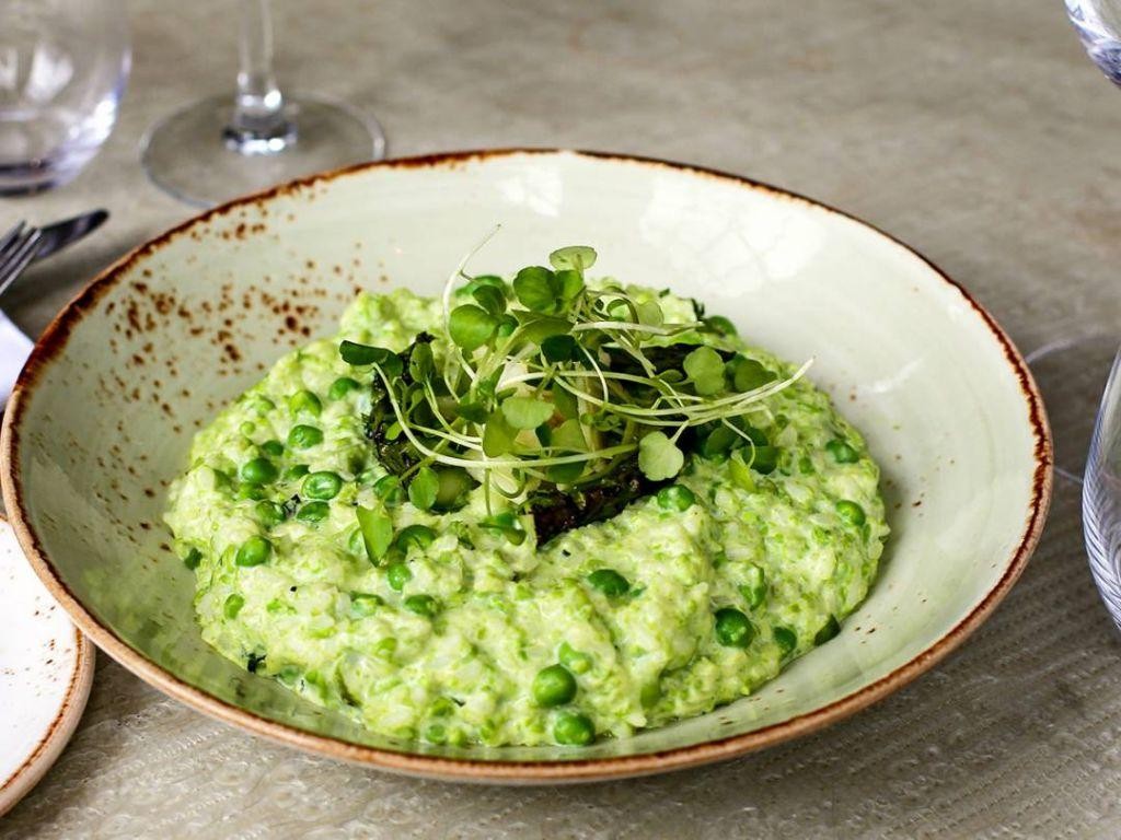 Pea and Spearmint Risotto