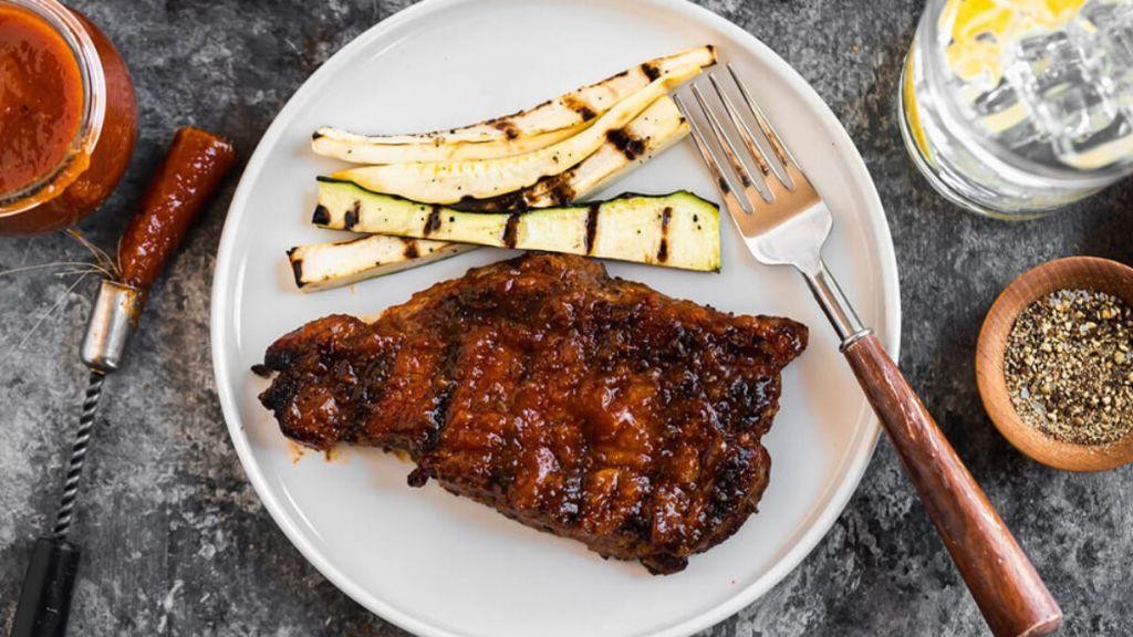 Peach Bourbon Boneless Country Style Pork Ribs