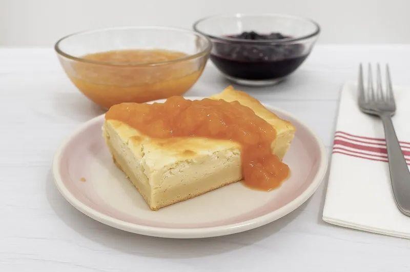 Peach and Ricotta Blintzes