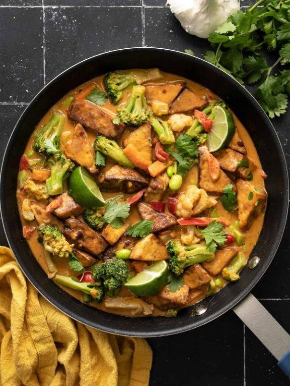 Peanut Tofu Stir-fry Bowl